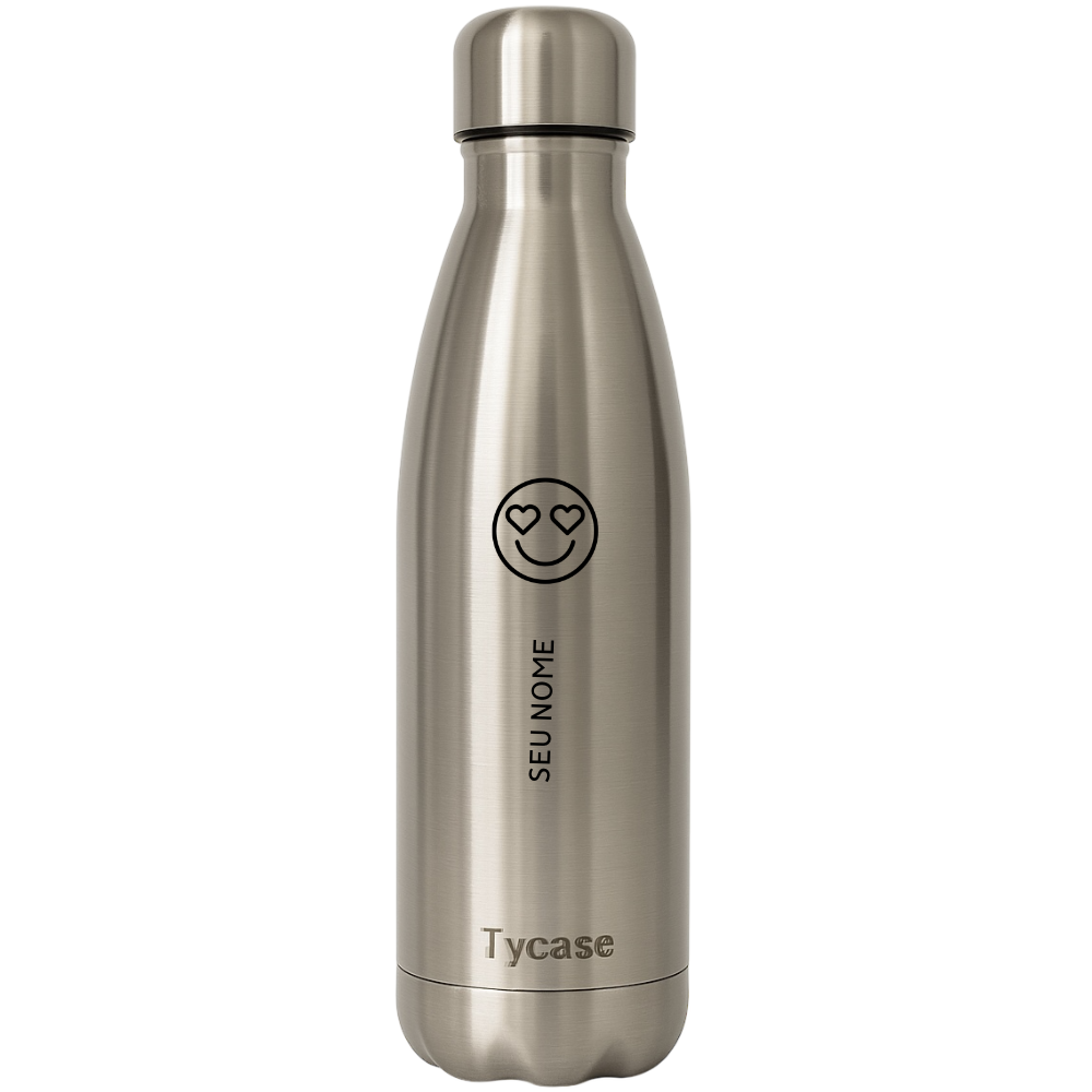 Garrafa Térmica Titanium - Love Smile 500mL