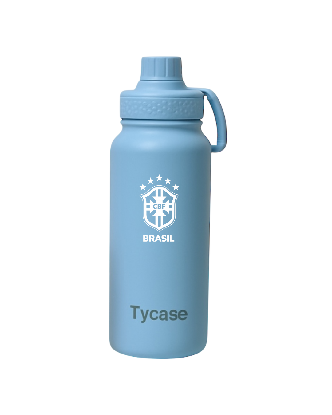 Garrafa térmica - Viva - Seleção CBF Brasão Branco 01
