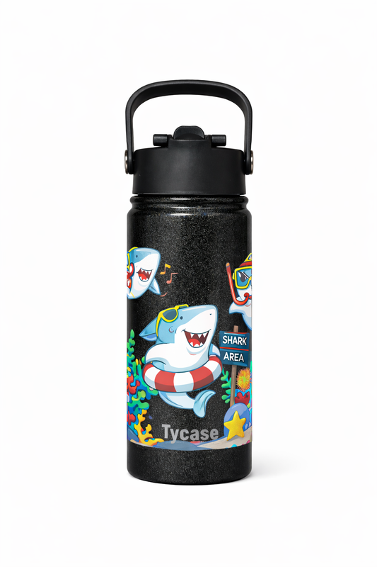 Garrafa Térmica Mini - Candy Colors - Tubarão 350mL
