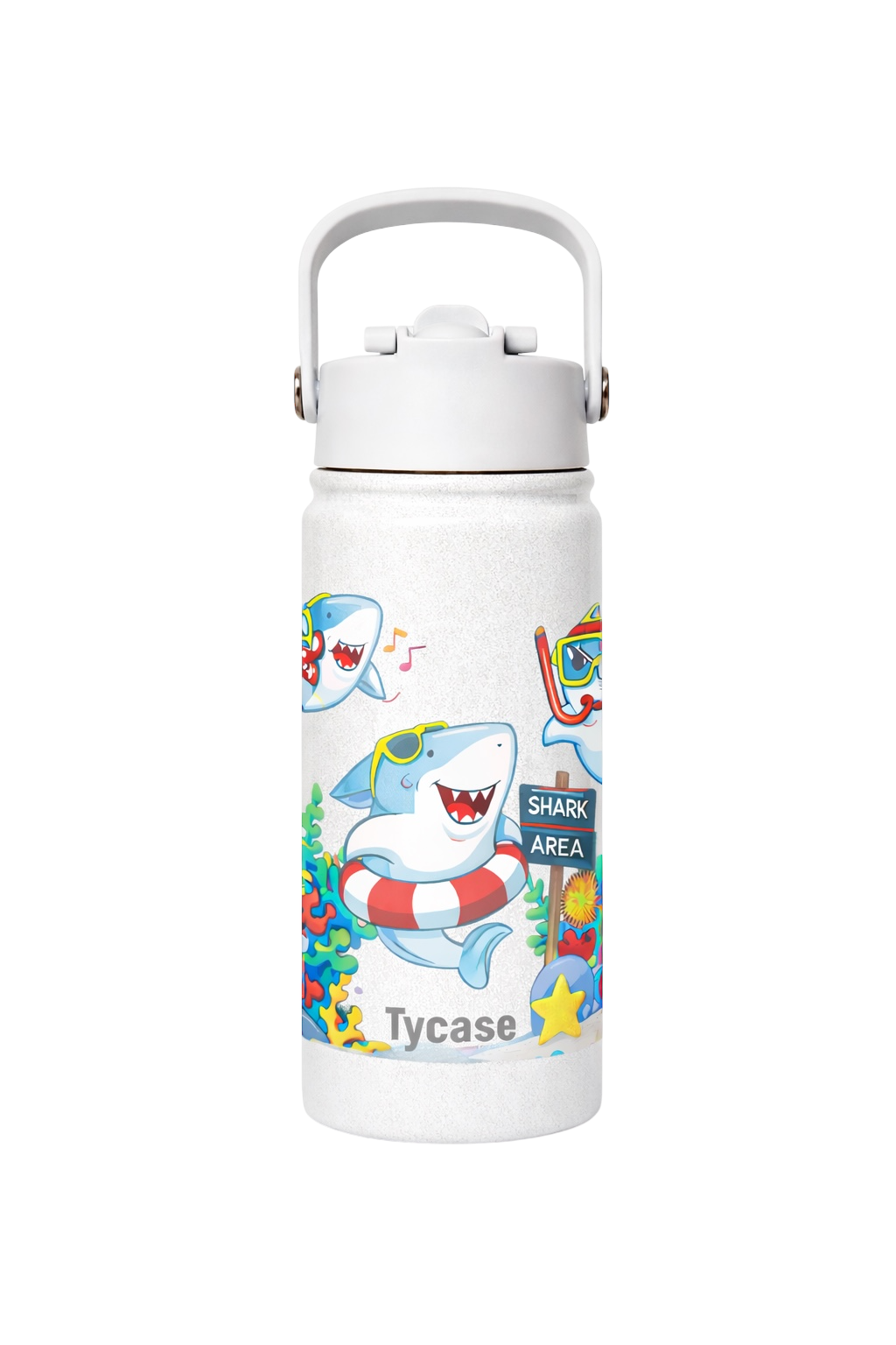 Garrafa Térmica Mini - Candy Colors - Tubarão 350mL