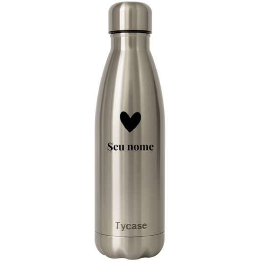 Garrafa Térmica Titanium - Coração 500mL