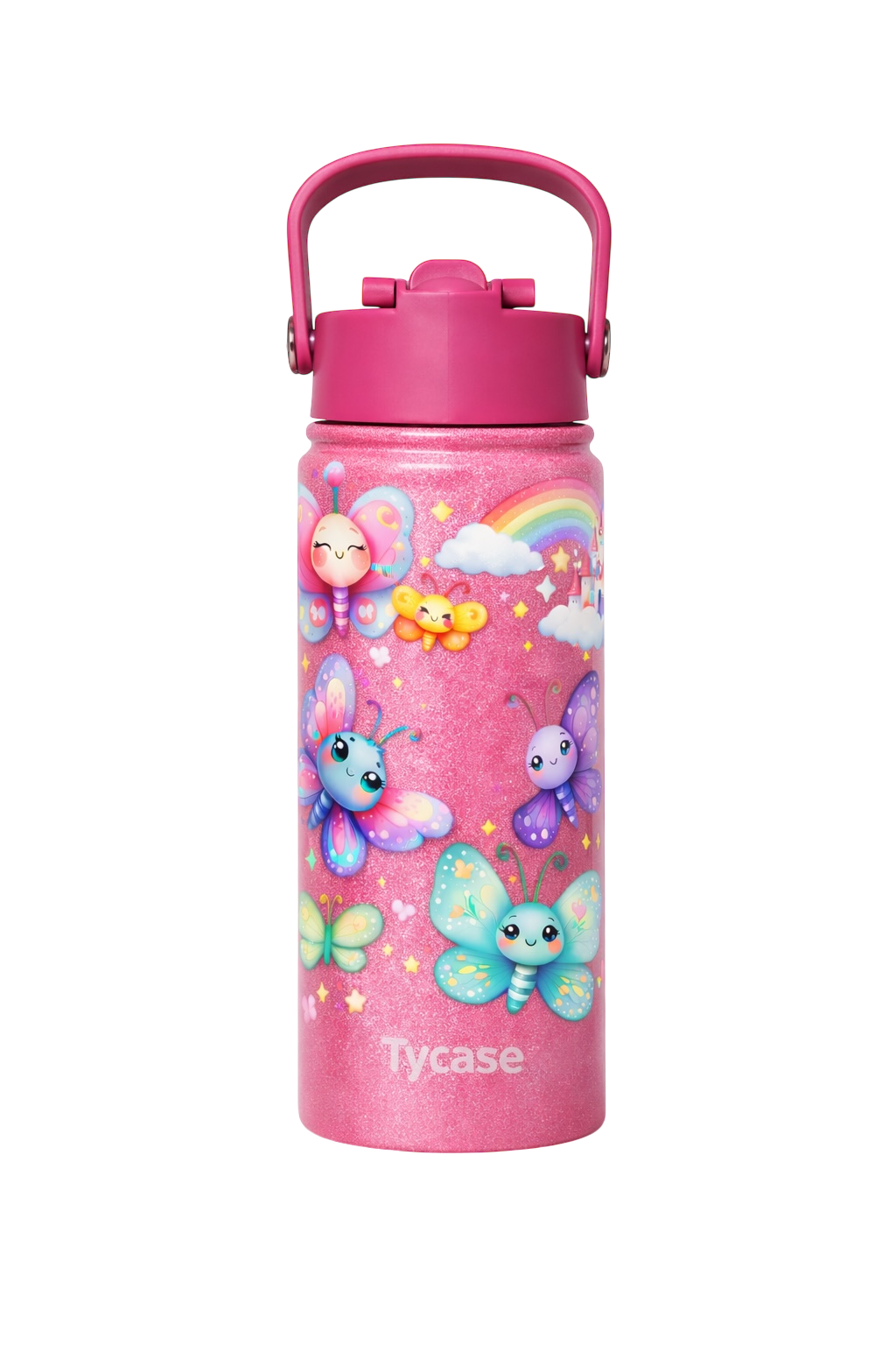 Garrafa Térmica Mini - Candy Colors - Borboletas 350mL