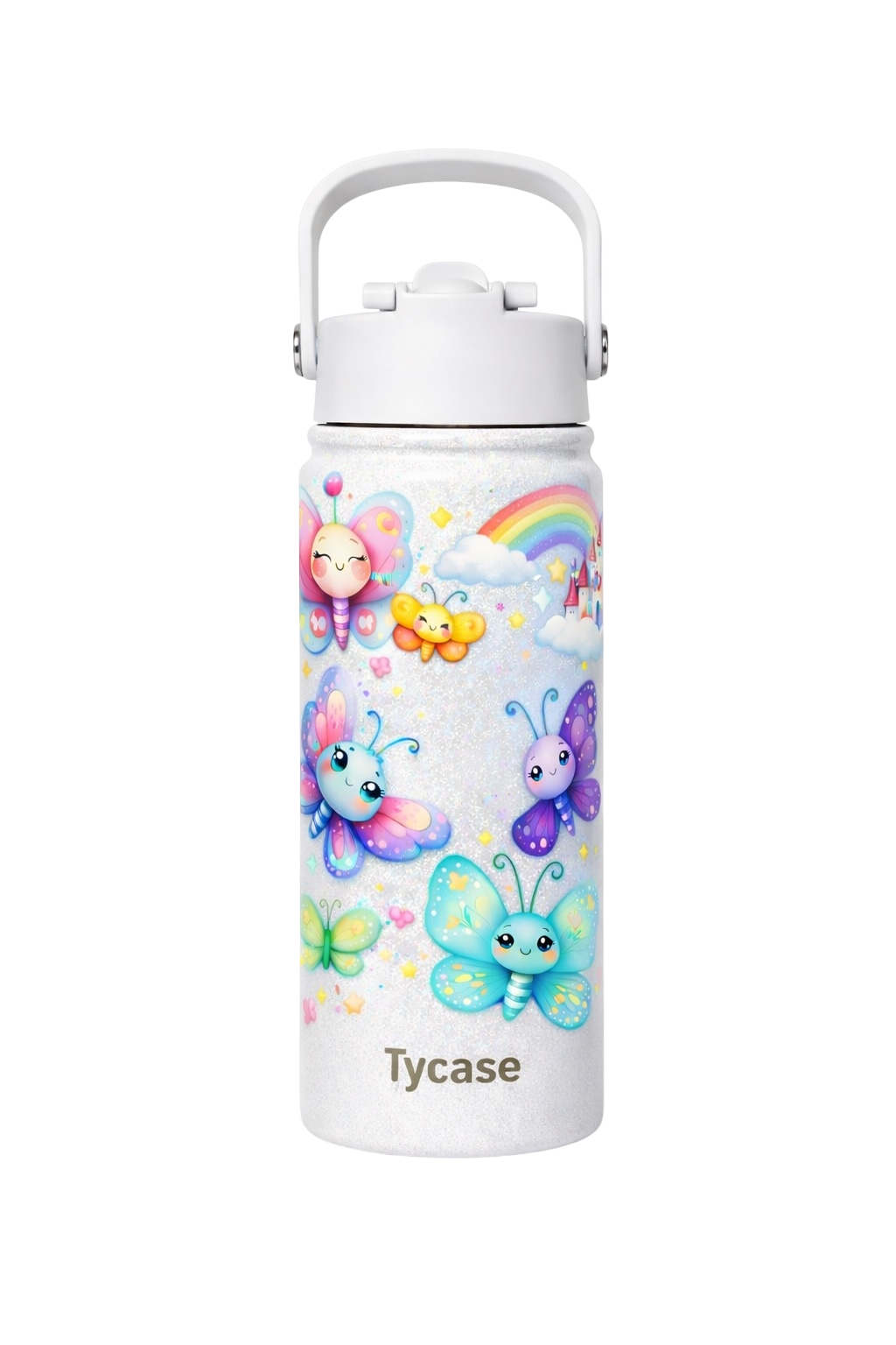 Garrafa Térmica Mini - Candy Colors - Borboletas 350mL