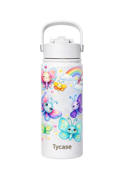 Garrafa Térmica Mini - Candy Colors - Borboletas 350mL