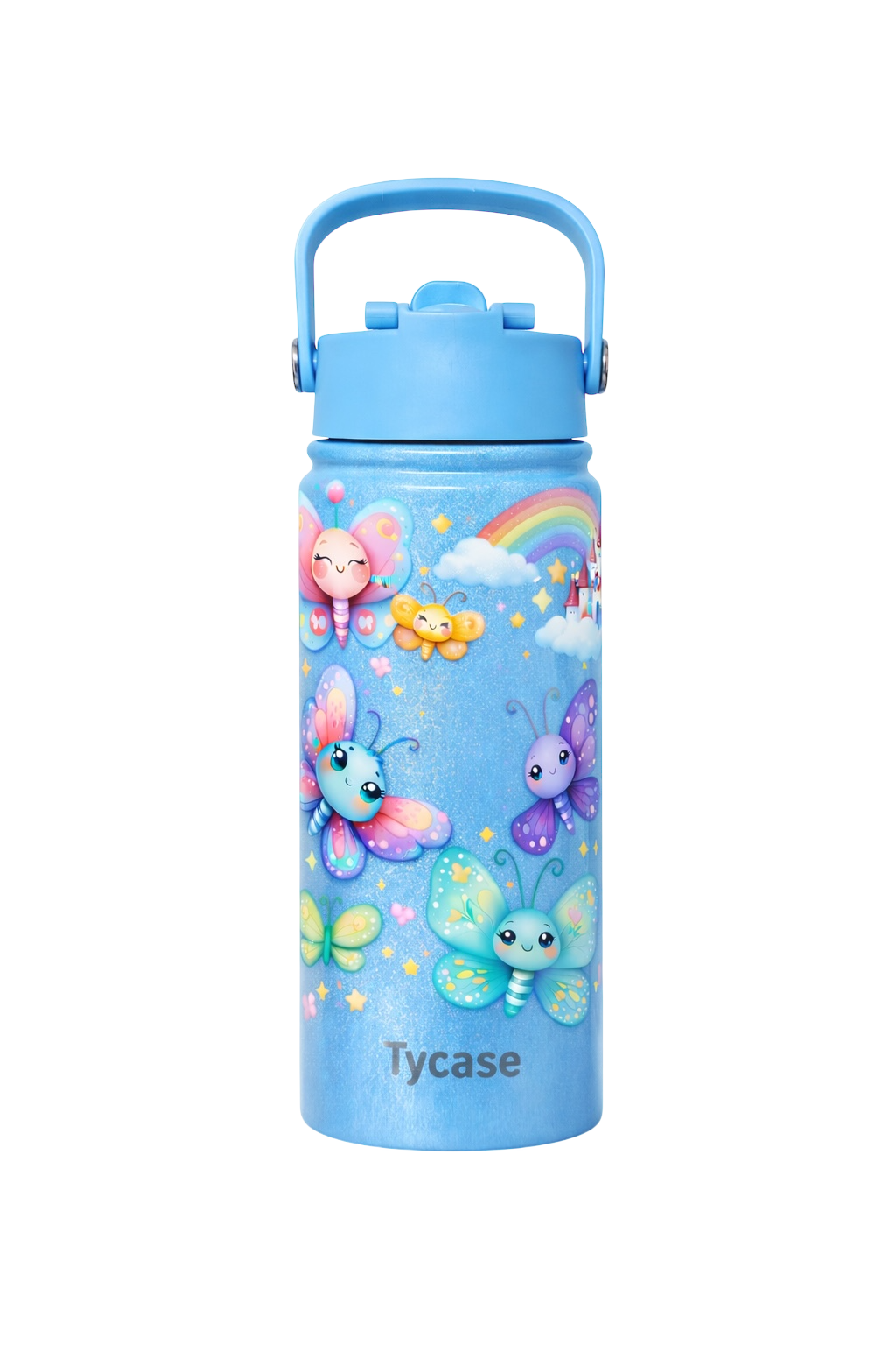 Garrafa Térmica Mini - Candy Colors - Borboletas 350mL