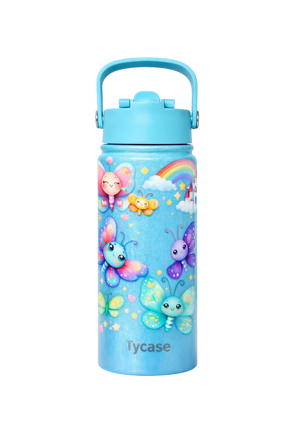 Garrafa Térmica Mini - Candy Colors - Borboletas 350mL