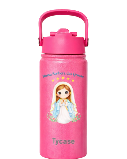 Garrafa Térmica Mini - Candy Colors - Santa 350mL
