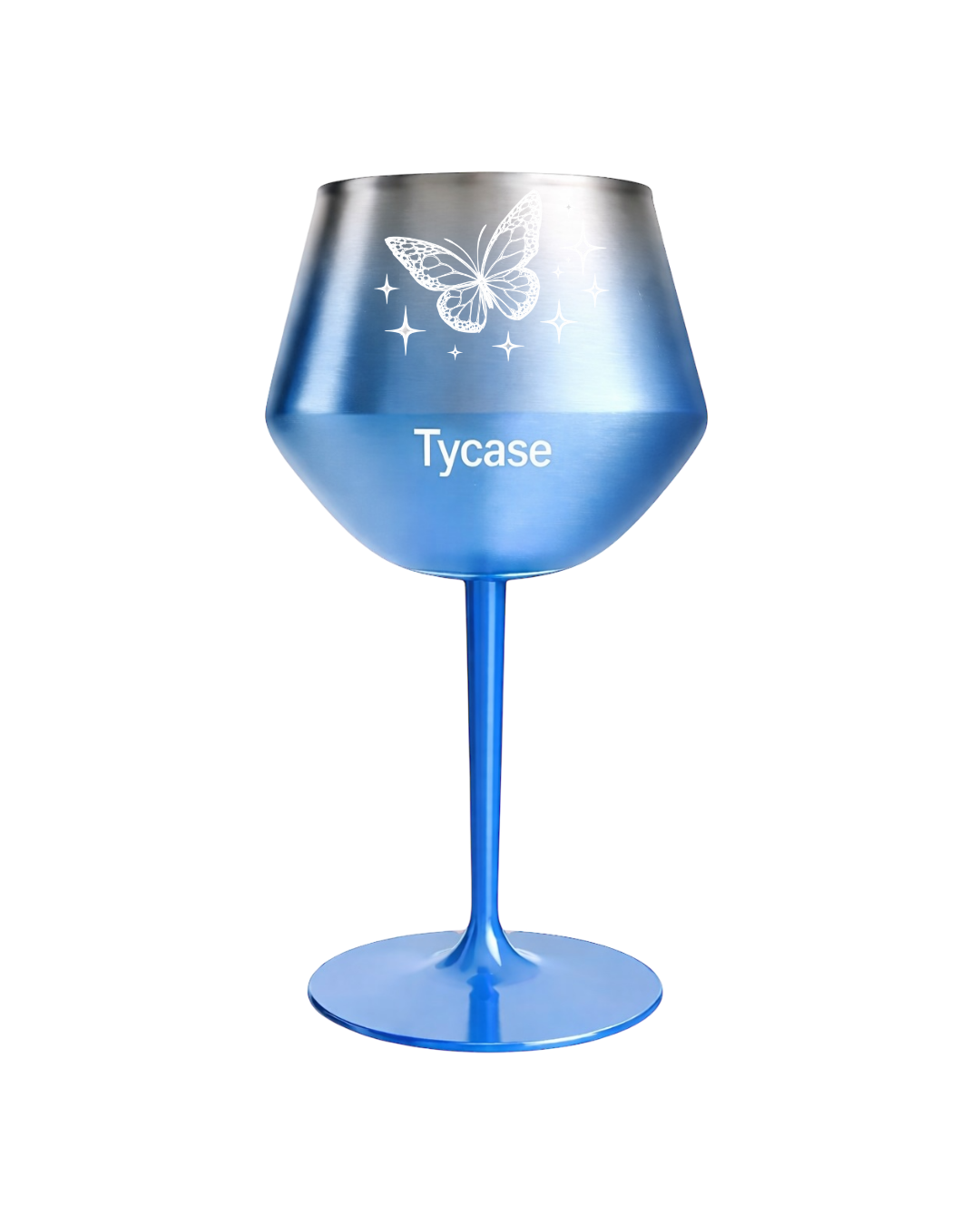 Taça Térmica - Vibe Drink Azul - Borboleta 400mL