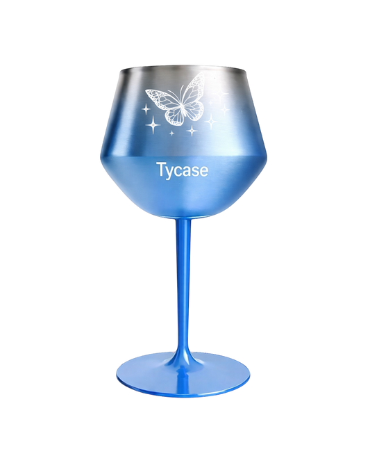 Taça Térmica - Vibe Drink Azul - Borboleta 400mL