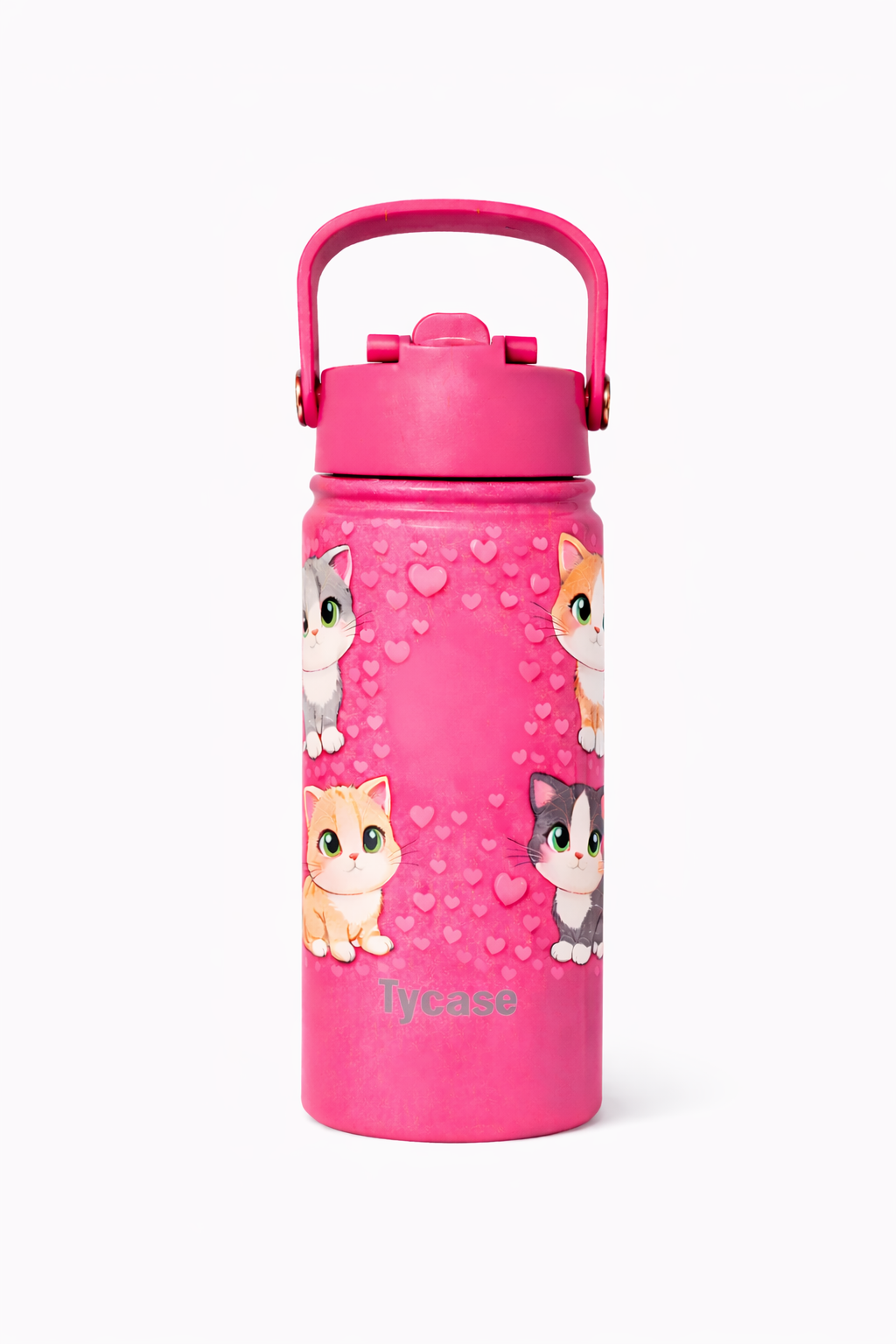 Garrafa Térmica Mini - Candy Colors - Gatinhos 350mL