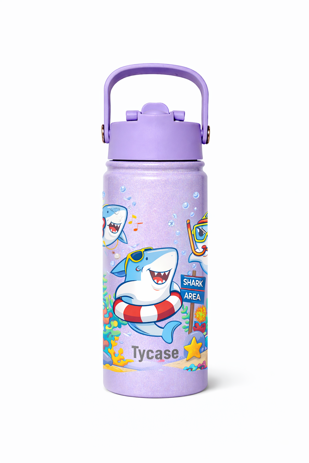 Garrafa Térmica Mini - Candy Colors - Tubarão 350mL VIP