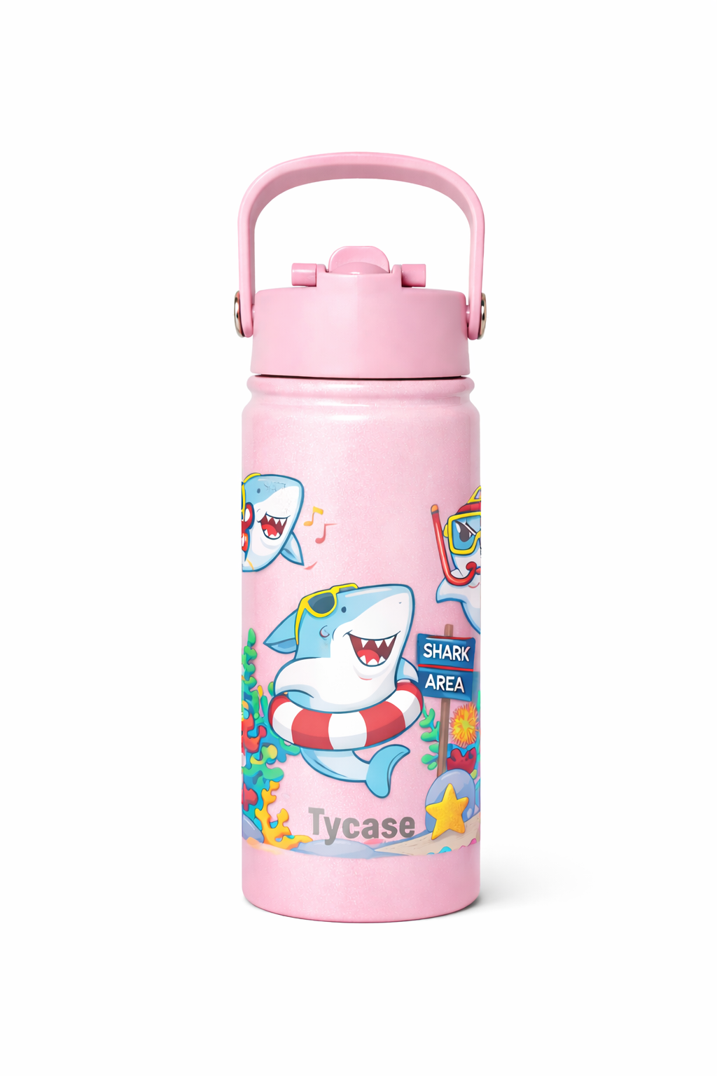 Garrafa Térmica Mini - Candy Colors - Tubarão 350mL VIP