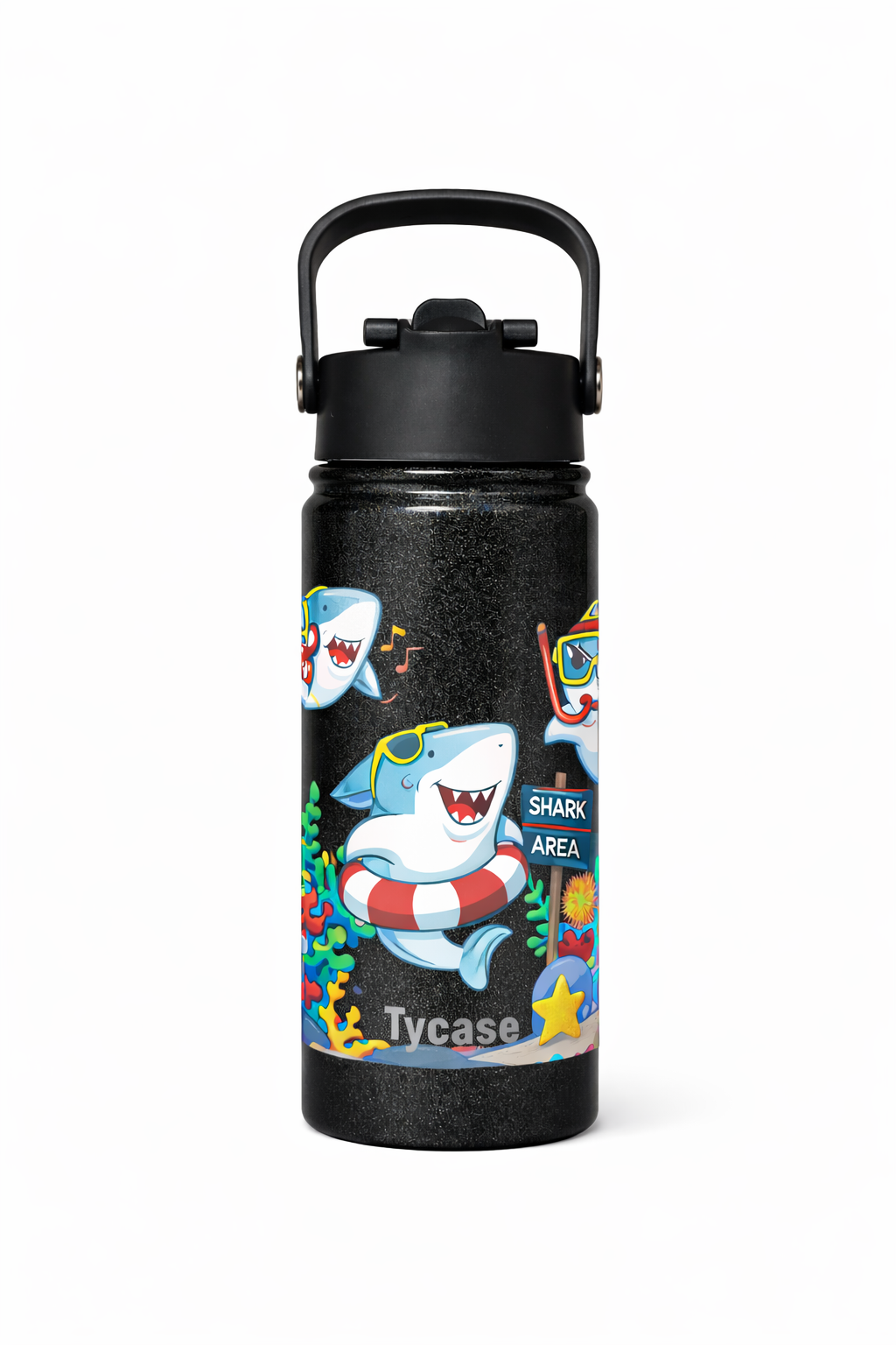 Garrafa Térmica Mini - Candy Colors - Tubarão 350mL VIP