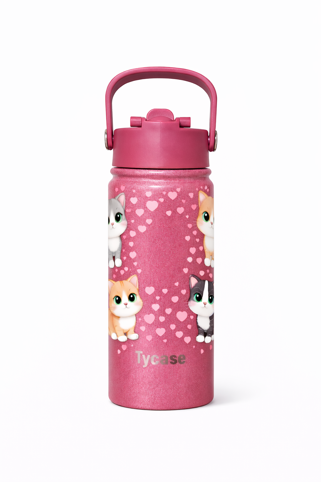 Garrafa Térmica Mini - Candy Colors - Gatinhos 350mL